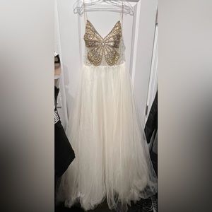 Jovani Butterfly Embellished Prom Dress